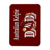 Australischer Kelpie-Vater Magnet (Vertikal)