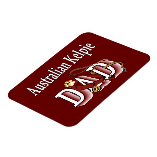 Australischer Kelpie-Vater Magnet (Linke Seite)