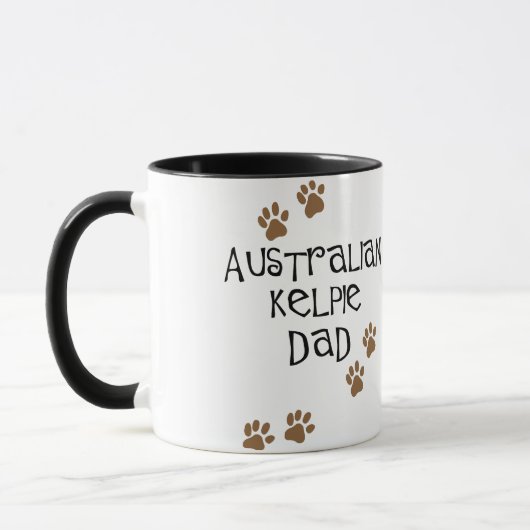 Australischer Kelpie-Vater Tasse (Links)