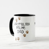 Australischer Kelpie-Vater Tasse (Vorderseite Links)