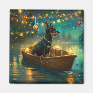 Australischer Kelpie Weihnachtsfestreise Magnet