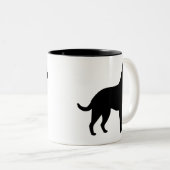 Australischer Kelpie Zweifarbige Tasse (VorderseiteRechts)