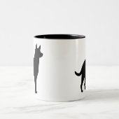 Australischer Kelpie Zweifarbige Tasse (Mittel)