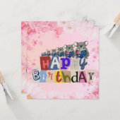 Australischer Koala Happy Birthday Karte (Vorderseite/Rückseite Beispiel)