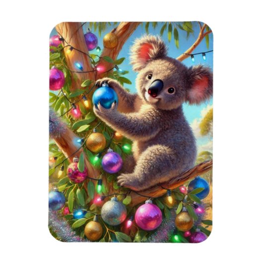 Australischer Koala Weihnachten Magnet (Vertikal)