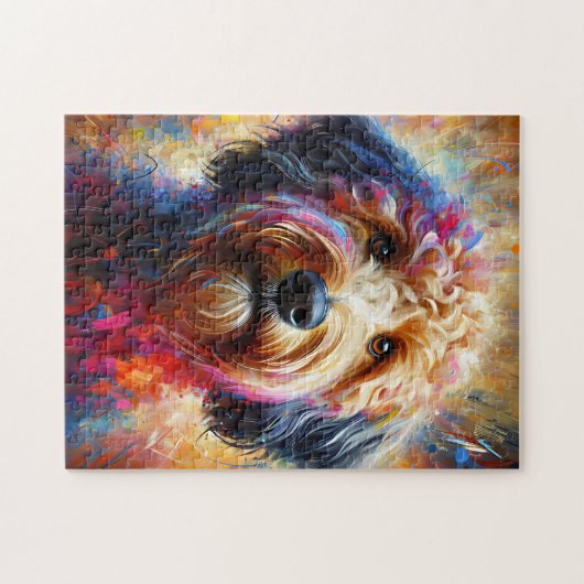 Australischer Labradoodle Dog Acrylic Print Puzzle (Horizontal)