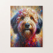 Australischer Labradoodle Dog Acrylic Print Puzzle (Vertikal)