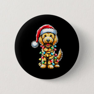Australischer Labradoodle Weihnachtsbaum Xmas Sant Button