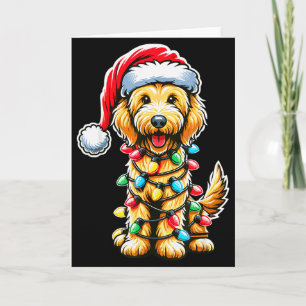 Australischer Labradoodle Weihnachtsbaum Xmas Sant Karte