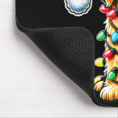 Australischer Labradoodle Weihnachtsbaum Xmas Sant Mousepad (Ecke)