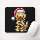 Australischer Labradoodle Weihnachtsbaum Xmas Sant Mousepad (Mit Mouse)