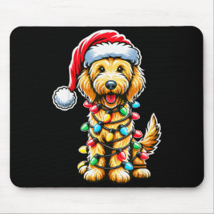 Australischer Labradoodle Weihnachtsbaum Xmas Sant Mousepad