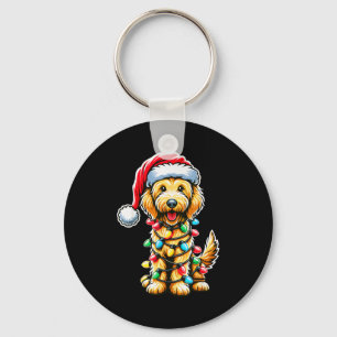 Australischer Labradoodle Weihnachtsbaum Xmas Sant Schlüsselanhänger