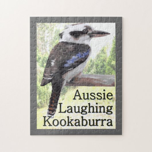Australischer lachender Kookaburra Vogel Puzzle (Vertikal)