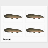 Australischer Lungfisch Rechteckiger Aufkleber (Blatt)