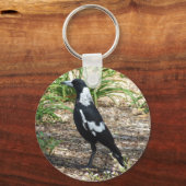 Australischer Magpie-Schlüsselring Schlüsselanhänger (Vorderseite)