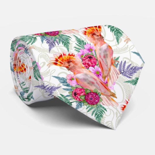 Australischer Major Mitchell Cockatoo Krawatte (Gerollt)