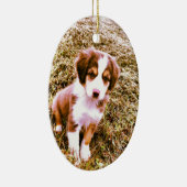 Australischer Miniaturschäfer! Mini australischer Keramik Ornament (Rechts)