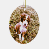 Australischer Miniaturschäfer! Mini australischer Keramik Ornament (Rechts)