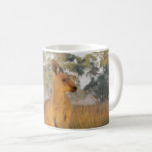 "Australischer Morgen-" Kaffee-Tasse Kaffeetasse (VorderseiteRechts)