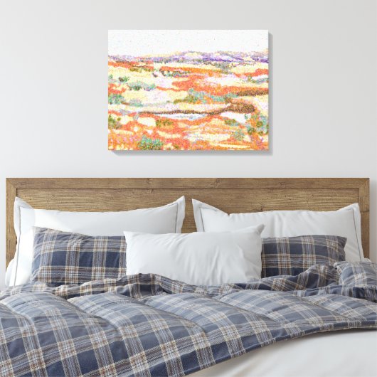Australischer Outback Impressionistische Landschaf Leinwanddruck (Insitu (Schlafzimmer))