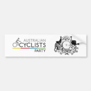 Australischer Radfahrer-Party-Autoaufkleber 2 Autoaufkleber