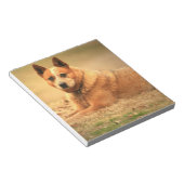 Australischer Red Cattle Dog Notepad Notizblock (angewinkelt)