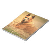 Australischer Red Cattle Dog Notepad Notizblock (Rotiert)