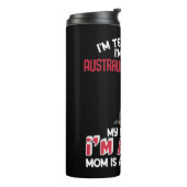 Australischer Rind Dog Funny Zitat Thermosbecher (Nach links gedreht)