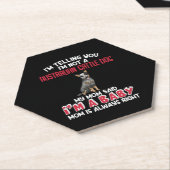Australischer Rind Dog Funny Zitat Untersetzer (angewinkelt)