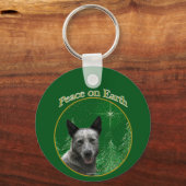 Australischer Rind Dog Peace Schlüsselanhänger (Rückseite)