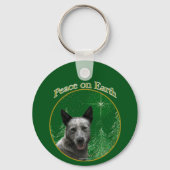 Australischer Rind Dog Peace Schlüsselanhänger (Rückseite)