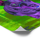 Australischer Rind Dog Pop Art Poster (Ecke)