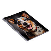 Australischer Rind Dog Realism Art Portrait Notizblock (Rechte Seite)