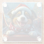 Australischer Rind Dog Roller Untersetzer Weihnach (Rückseite)