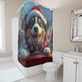 Australischer Rind Dog Roller Untersetzer Weihnach Duschvorhang (Beispiel)