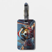 Australischer Rind Dog Roller Untersetzer Weihnach Gepäckanhänger (Rückseite vertikal)