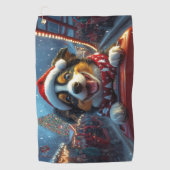 Australischer Rind Dog Roller Untersetzer Weihnach Golfhandtuch (Vorderseite)