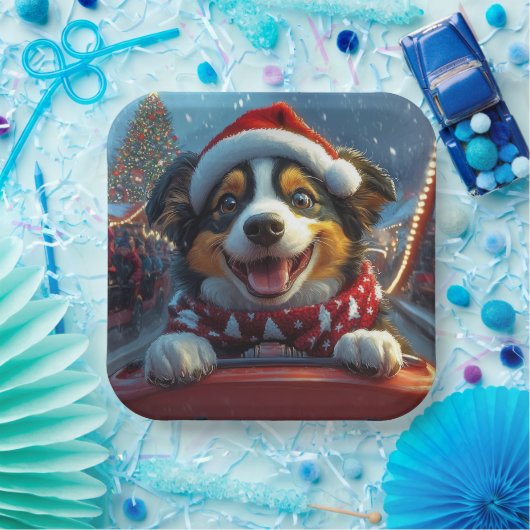 Australischer Rind Dog Roller Untersetzer Weihnach Pappteller (Party)