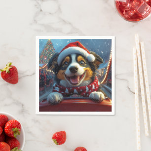 Australischer Rind Dog Roller Untersetzer Weihnach Serviette