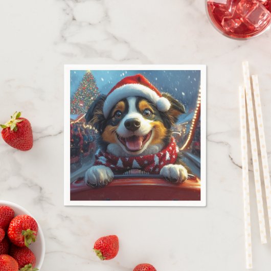 Australischer Rind Dog Roller Untersetzer Weihnach Serviette (Beispiel)