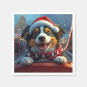 Australischer Rind Dog Roller Untersetzer Weihnach Serviette (Vorderseite)