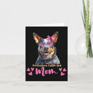 Australischer Rind Hunde Mama Mütter Tag Lover Hun Karte
