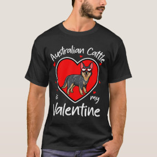 Australischer Rind ist mein Valentins Herzform Hun T-Shirt