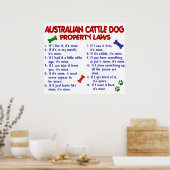 AUSTRALISCHER RINDER DOG PL2 POSTER (Küche)