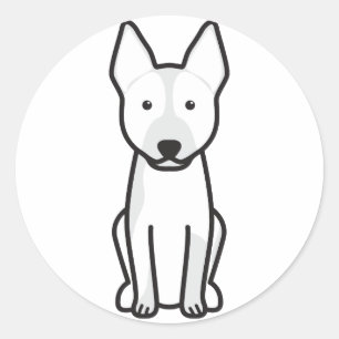 Australischer Rinder-Hund-Cartoon Runder Aufkleber
