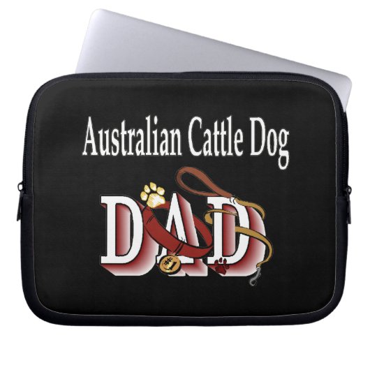 Australischer Rinder-Hund-Vater Laptopschutzhülle (Vorderseite)