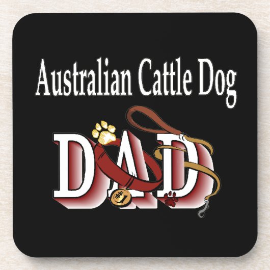 Australischer Rinder-Hund-Vater Untersetzer (Vorderseite)