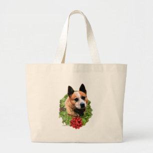 Australischer Rinder-Hund Wreath Jumbo Stoffbeutel