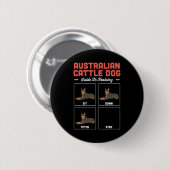 Australischer Rinder-Hundeführer zur Ausbildung Button (Vorne & Hinten)